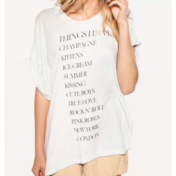 Wildfox Things I love Graphic Tee - Picture 1 of 4